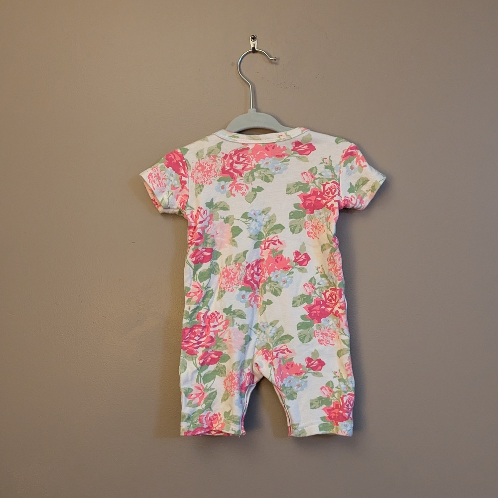 Laura Ashley Pink and Green Baby Romper - Picture 3 of 3